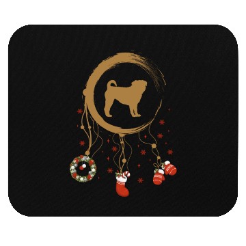 Discover dog dreamcatcher Christmas Pug Mouse Pads
