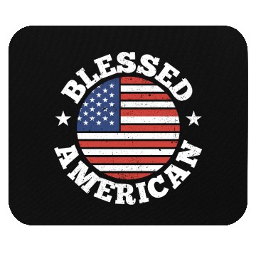 Discover Blessed American America USA US Patriotic Mouse Pads