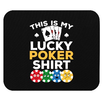 Discover Poker Player - This Is My Lucky Poker Mouse Pads - Poke