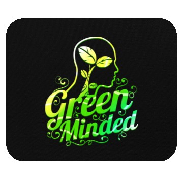 Discover Vegetarian Green Minded - Go vegan Mouse Pads