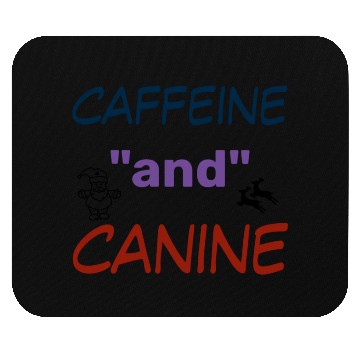 Discover motivated by caffeine and canine-beautiful gift Mouse Pads