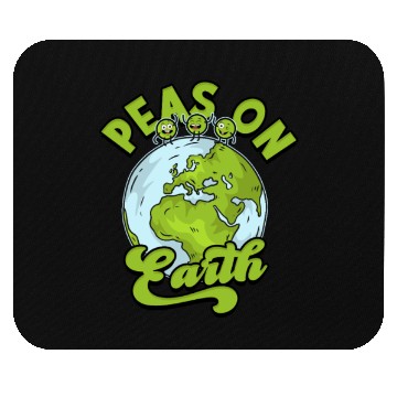 Discover Peas on Earth - environmentalist Mouse Pads