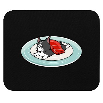 Discover Boston Terrier Nigiri Sushi Mouse Pads