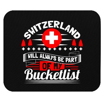 Discover Switzerland Mountains Country Gift Idea Mouse Pads