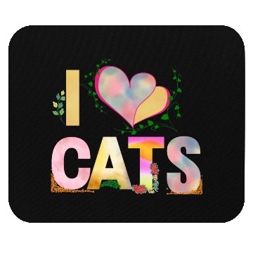 Discover I love cats Mouse Pads