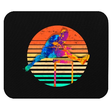 Discover Track And Field Runner Athelitcs Running Sport Run Mouse Pads
