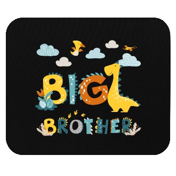 Discover Boys Big Brother Dino Lover Mouse Pads