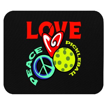 Discover I Love Pickleball Funny Pickle Ball Player Mouse Pads