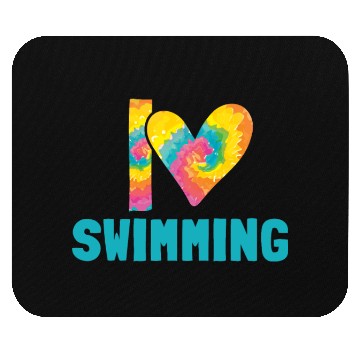 Discover I Love Swimming Swimmer Swim Mouse Pads