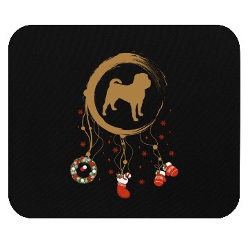 Discover dog dreamcatcher Christmas Shar Pei Mouse Pads