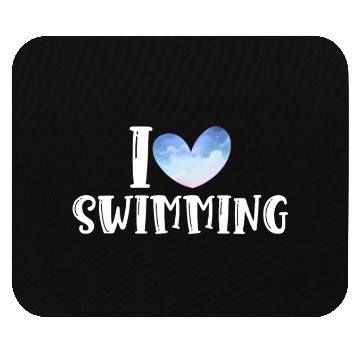 Discover I Love Swimming Swimmer Swim Mouse Pads