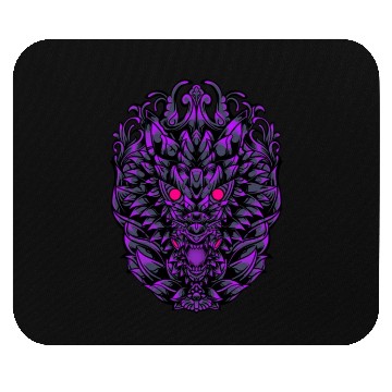 Discover Iron Neon Wolf Mouse Pads