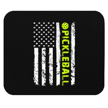 Discover Pickleball American Flag And Ball Mouse Pads