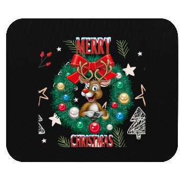 Discover Christmas reindeer Mouse Pads