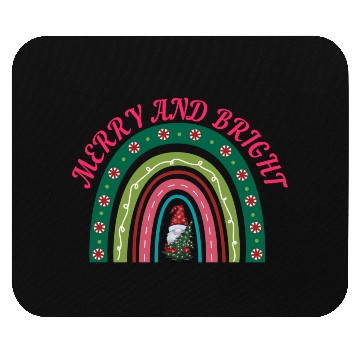 Discover Merry and bright Christmas Mouse Pads