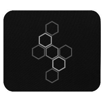 Discover Geometric Love Design Hexagon Pattern 03 Mouse Pads