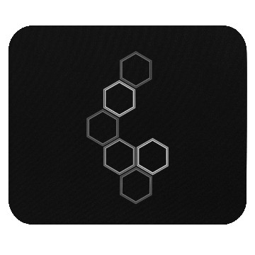 Discover Geometric Love Design Hexagon Pattern 05 Mouse Pads