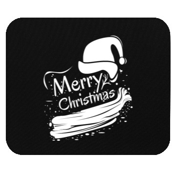Discover Merry christmas typography Mouse Pads