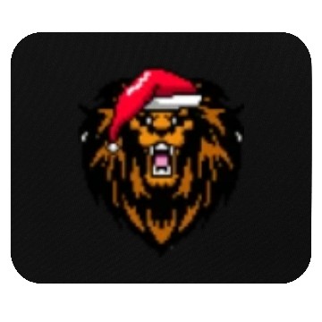 Discover Lion Pixelated Christmas - Funny Lion Xmas Mouse Pads