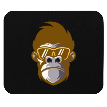 Discover monkey face Mouse Pads