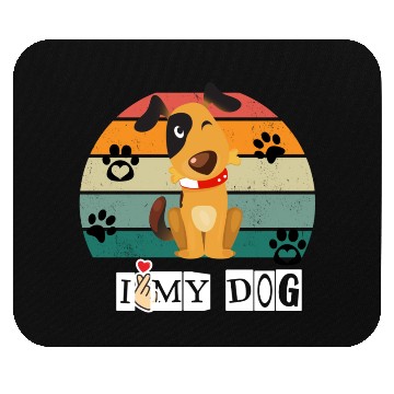 Discover I Love My Dog Mouse Pads