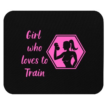 Discover GYM Girl who loves to train Mouse Pads