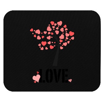 Discover Valentine's Love Tree! Mouse Pads