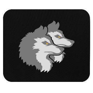 Discover Team Logo Wolf Pack Mouse Pads