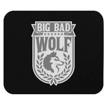 Discover big bad wolf quote Mouse Pads