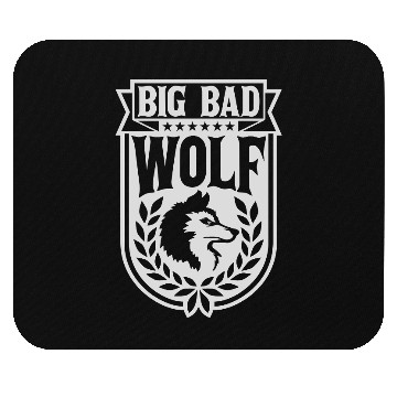 Discover big bad wolf quote Mouse Pads