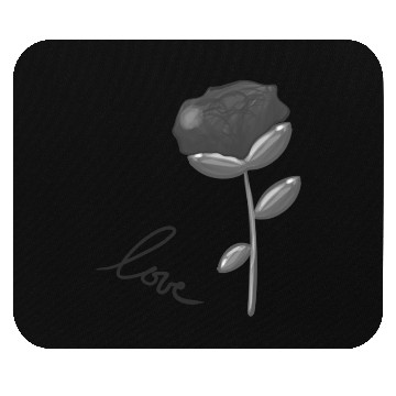 Discover gray flower symbol nature Mouse Pads