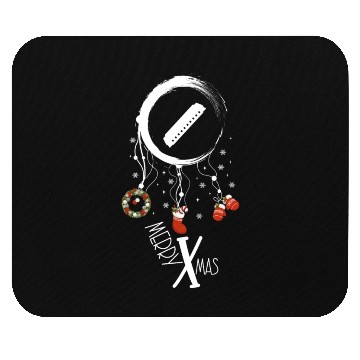 Discover musical instrument dreamcatcher Christmas Harmonic Mouse Pads