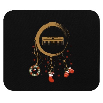 Discover musical instrument dreamcatcher Christmas Keyboard Mouse Pads