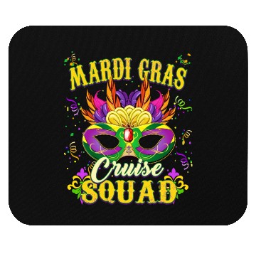 Discover Mardi Gras Cruise Sqaud Mouse Pads