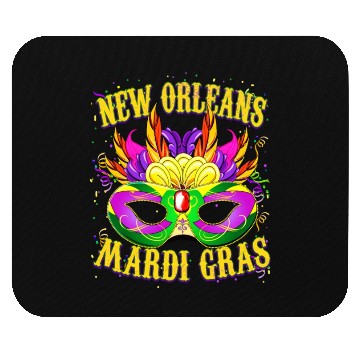 Discover New Orleans Mardi Gras Carnival Mouse Pads