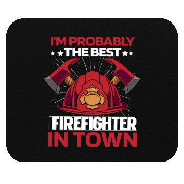 Discover Firefighter Thin Red Line Helmet Mouse Pads
