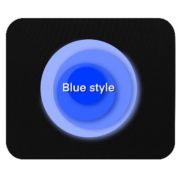 Discover Blue style circle combines Mouse Pads