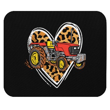 Discover Tractors Love Harvester Driver Farmer Farm Leopard Mouse Pads