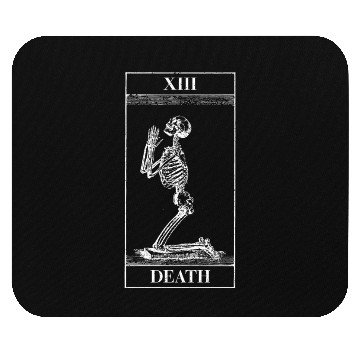 Discover Vintage Death Tarot Card Mouse Pads