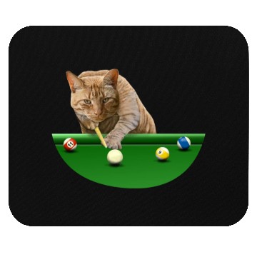 Discover 8 BALL POOL CAT Mouse Pads