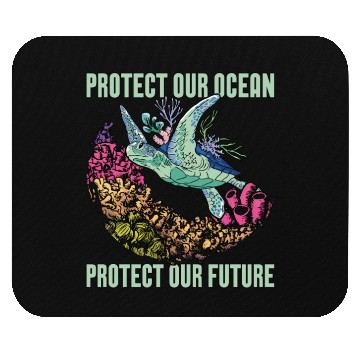 Discover Marine Biology Protect Our Ocean Loves Marine Life Mouse Pads