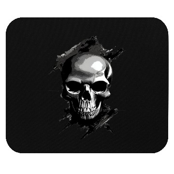 Discover Silver Skull Mouse Pads