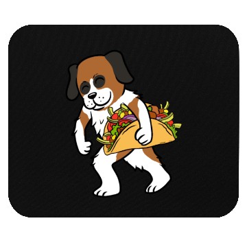 Discover Saint Bernard Taco Lover Mouse Pads