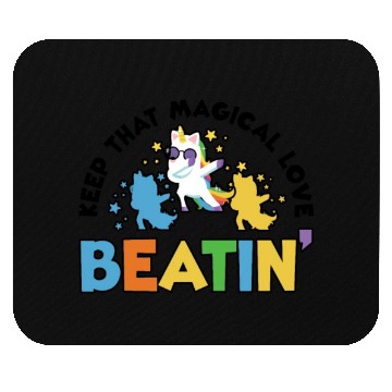 Discover Rainbow Animal Singing Playing Unicorn Lover Mouse Pads