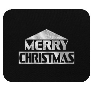 Discover Merry christmas silver Mouse Pads