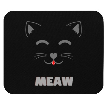 Discover Illustration Cat Cute Face Mouse Pads 3