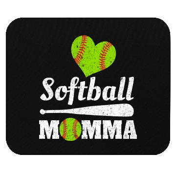Discover Softball Momma Mother's Day Ball Sports Mom Mommy Mouse Pads