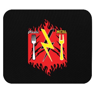 Discover Rock Sign Fork Metal Kid Music Lover Rocker Mouse Pads