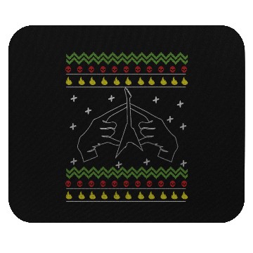 Discover Ugly Christmas Love Metal Music Heavy Rock Mouse Pads