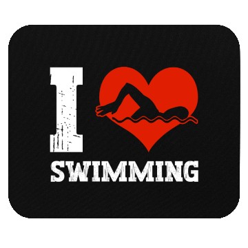 Discover I Love Swimming Swimmer Swim Mouse Pads